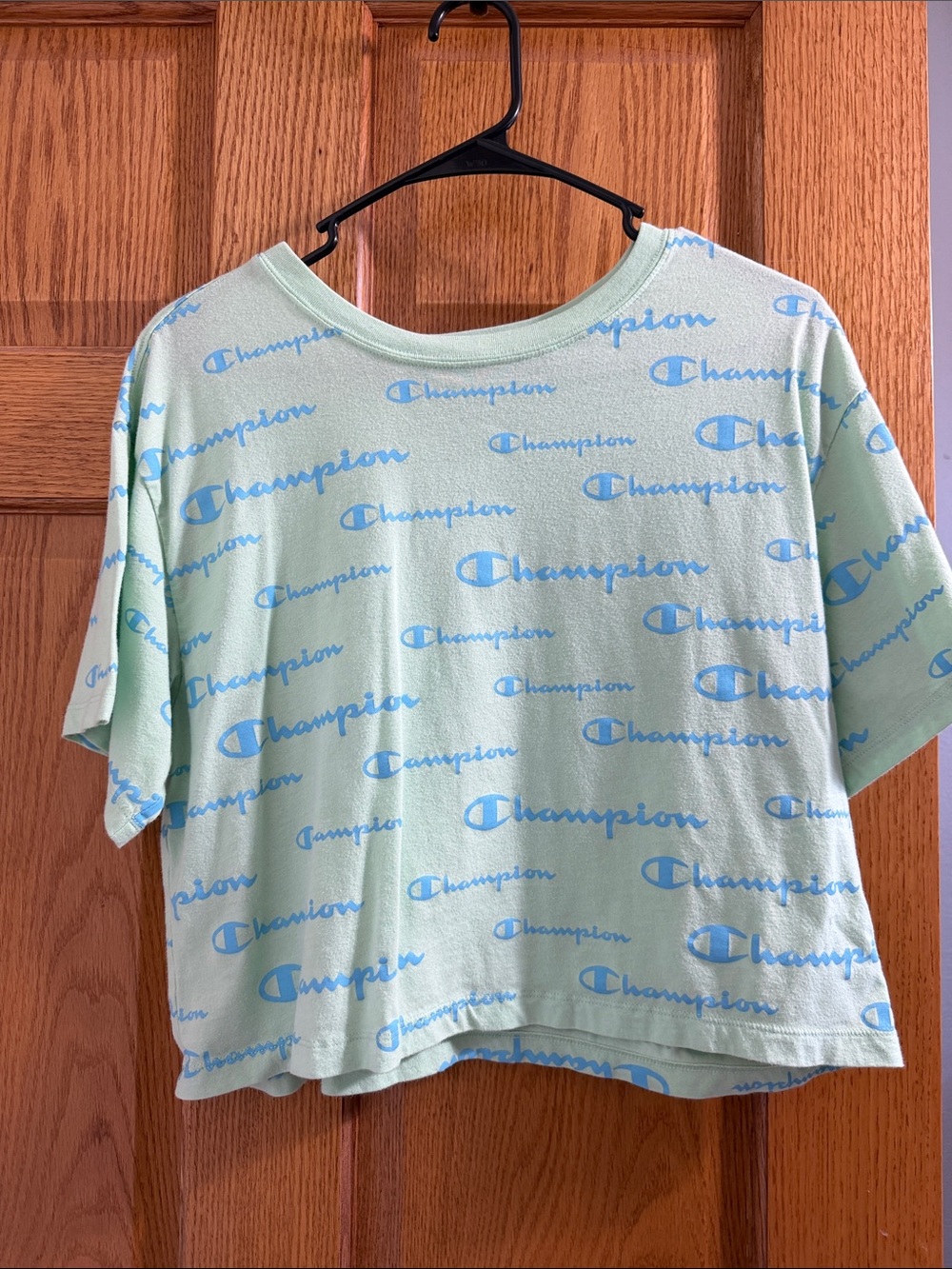 Champion Cropped Logo Tee